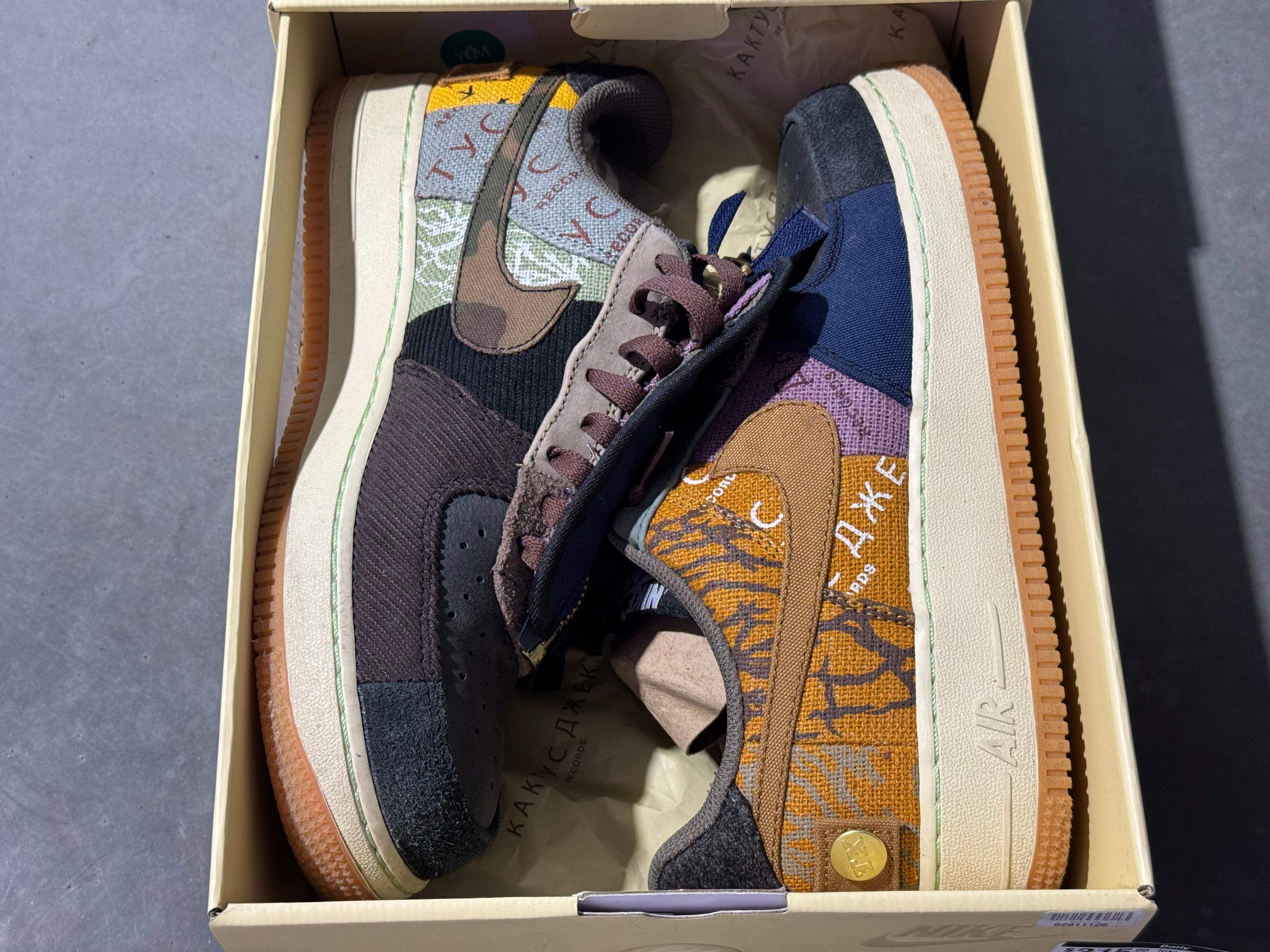 Nike Air Force 1 Low / Cactus Jack - Travis Scott Size 8.5