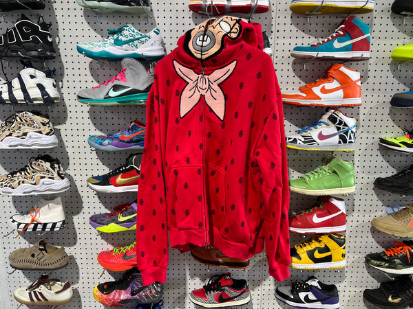 NEW DuRags Zip Up Hoodie - Red Size XXL