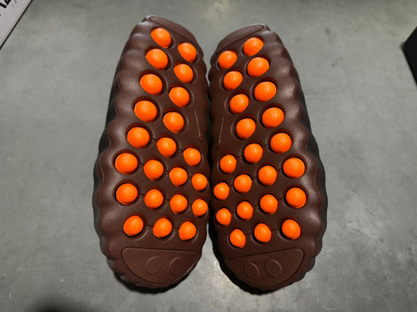 Nike Mind 001 Flyknit Slide - Bronze Eclipse Total Orange Size 7