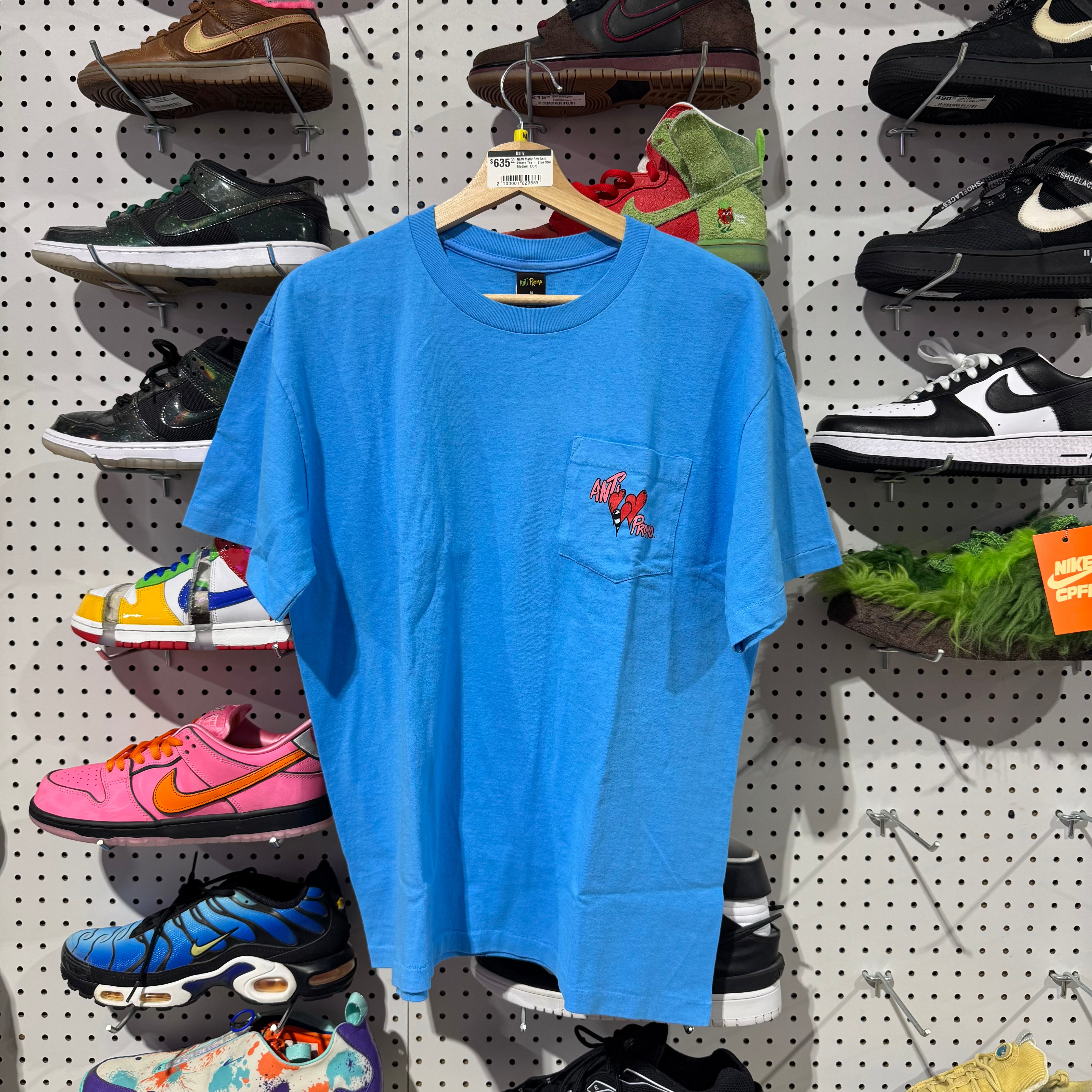 NEW Matty Boy Anti Promo Tee - Blue Size Large