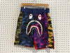 USED Bape Shark Multi Camo Shorts - Multicolor Size Medium