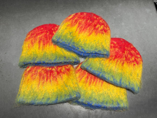 NEW HMDD Mohair Rainbow Beanie