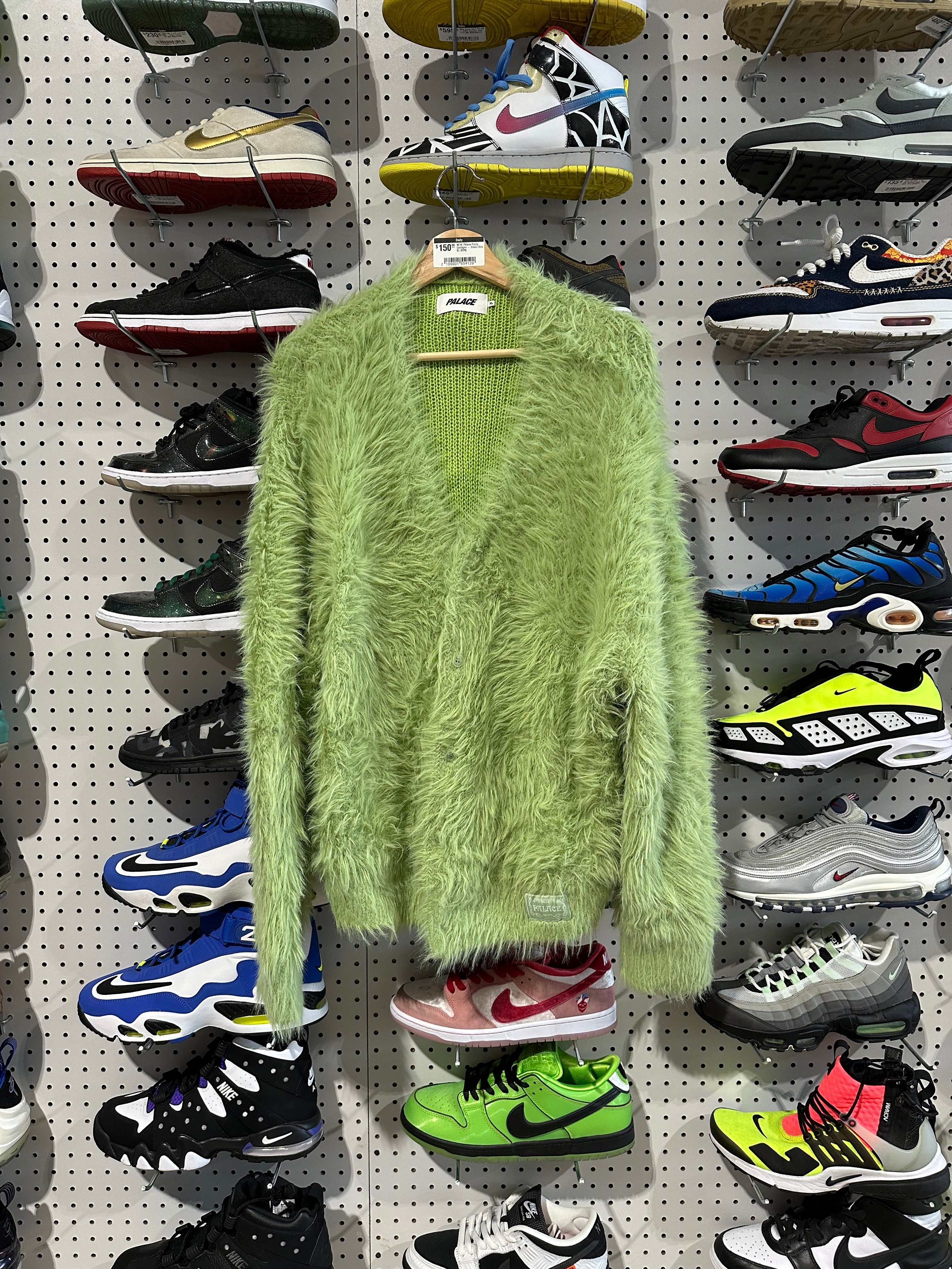 NEW Palace Fuzzy Cardigan - Green Size XL