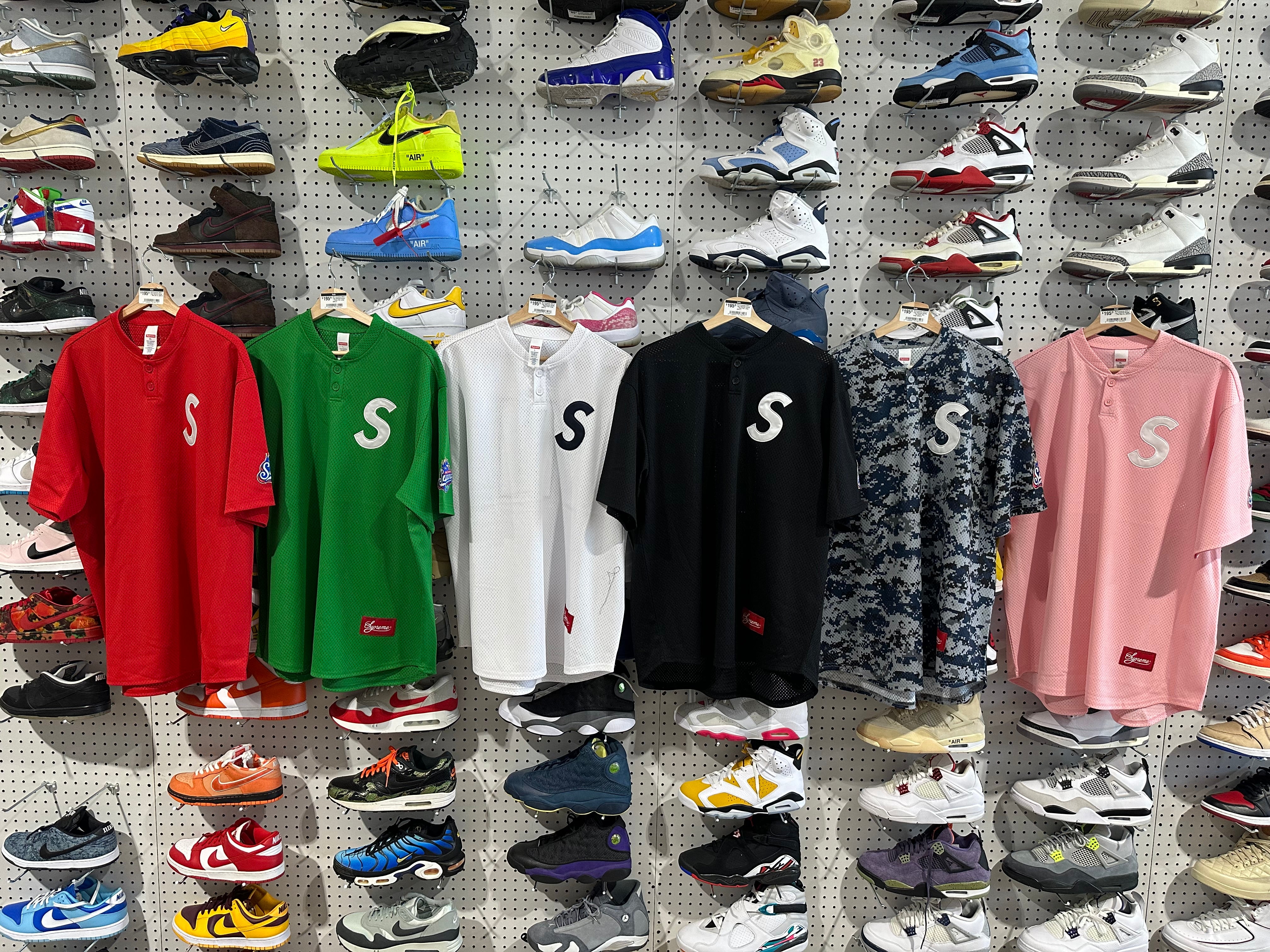 NEW Supreme SS25 S Logo Baseball Henleys