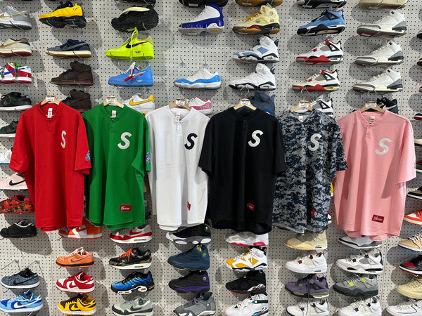 NEW Supreme SS25 S Logo Baseball Henleys