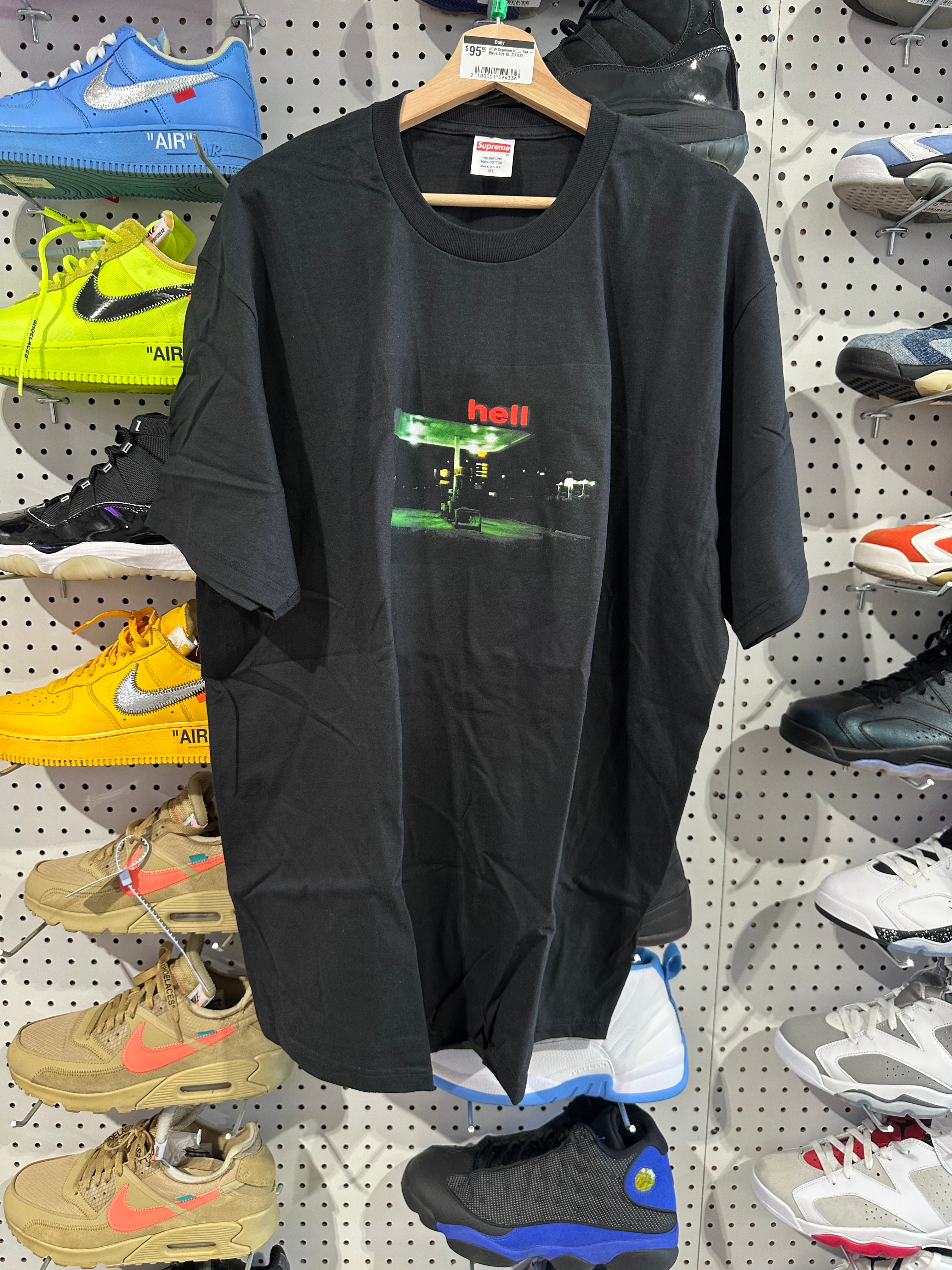 NEW Supreme HELL Tee - Black Size XL