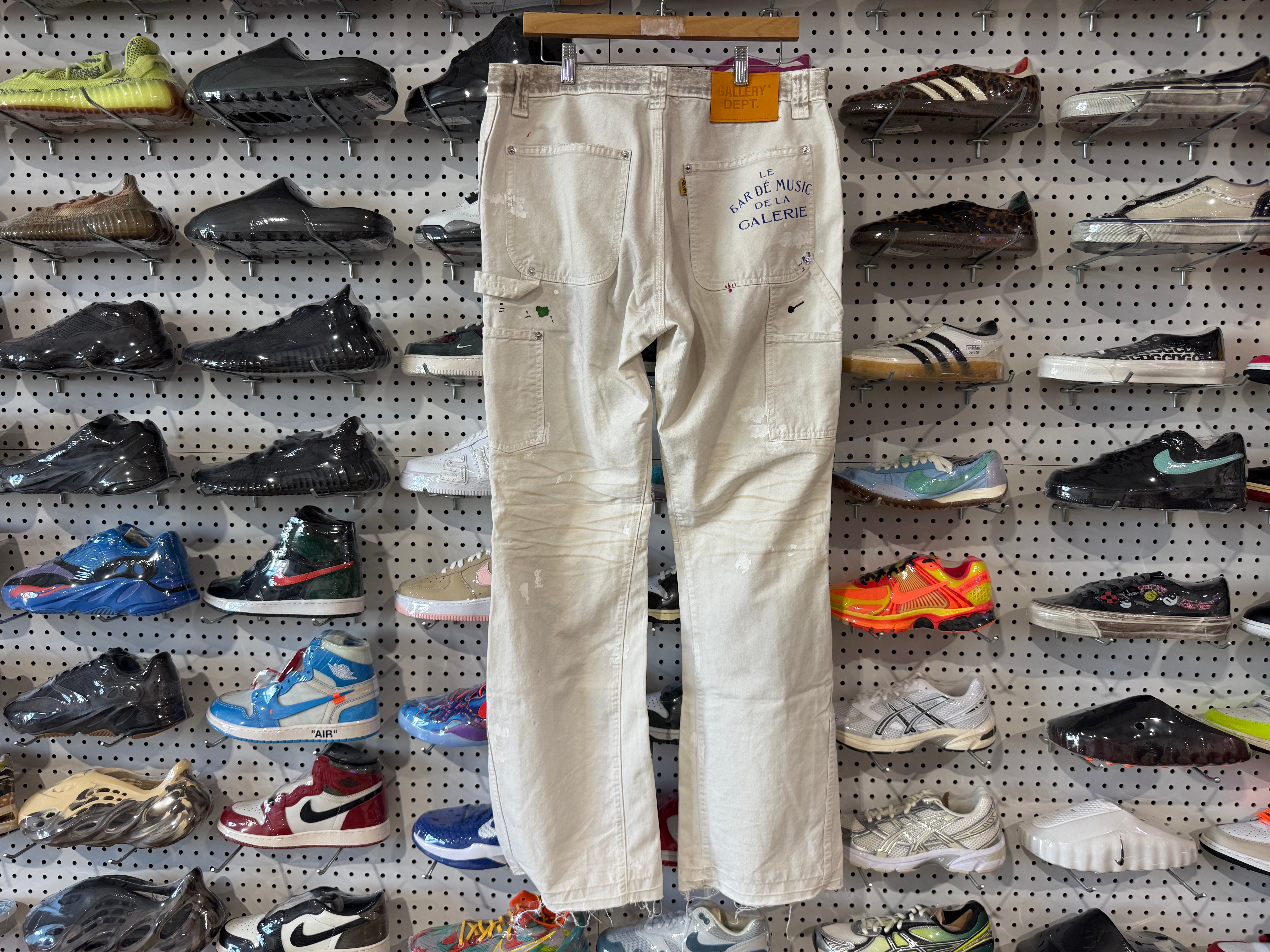 NEW Gallery Department French Carpenter Pants - White Size 33