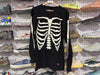 NEW Supreme x Hanes Bones Thermal Crewneck - Black Size Large