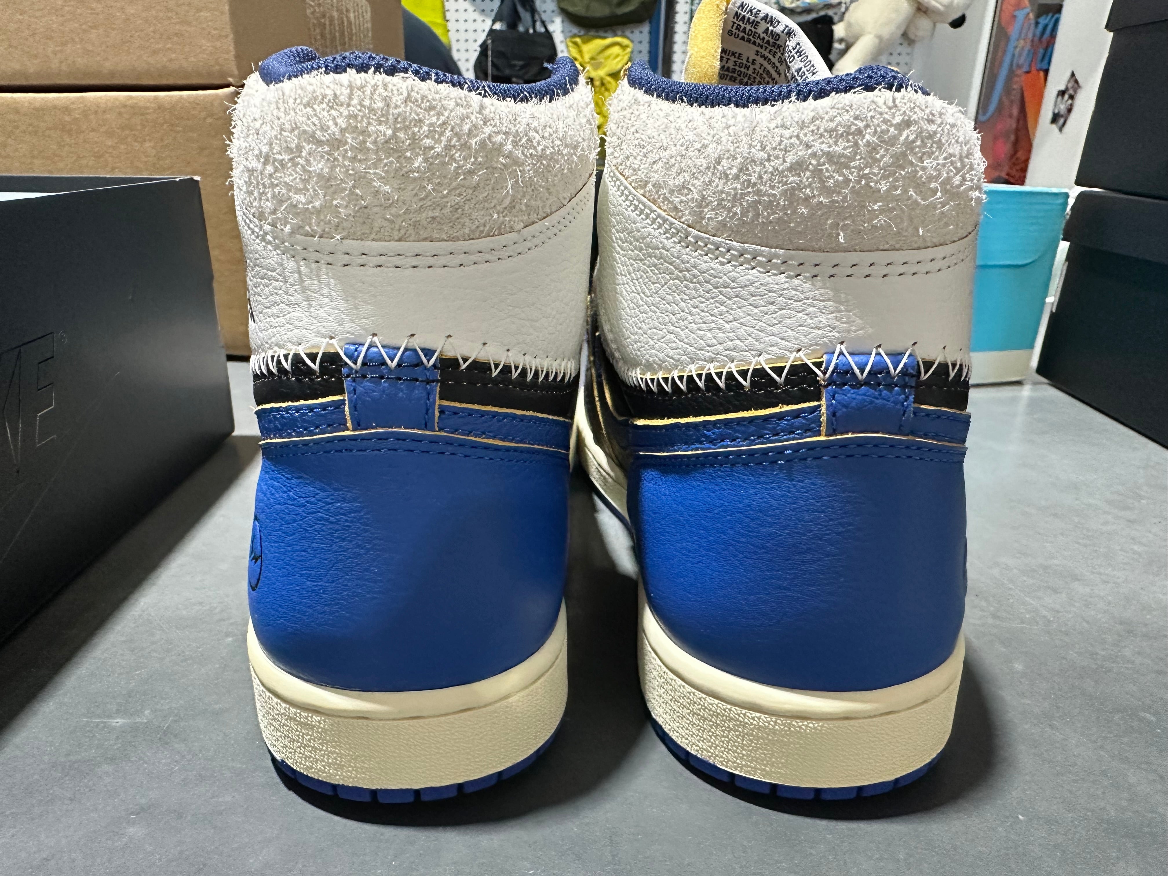 Air Jordan 1 Retro High OG SP - Fragment x Union LA Sport Royal Size 8