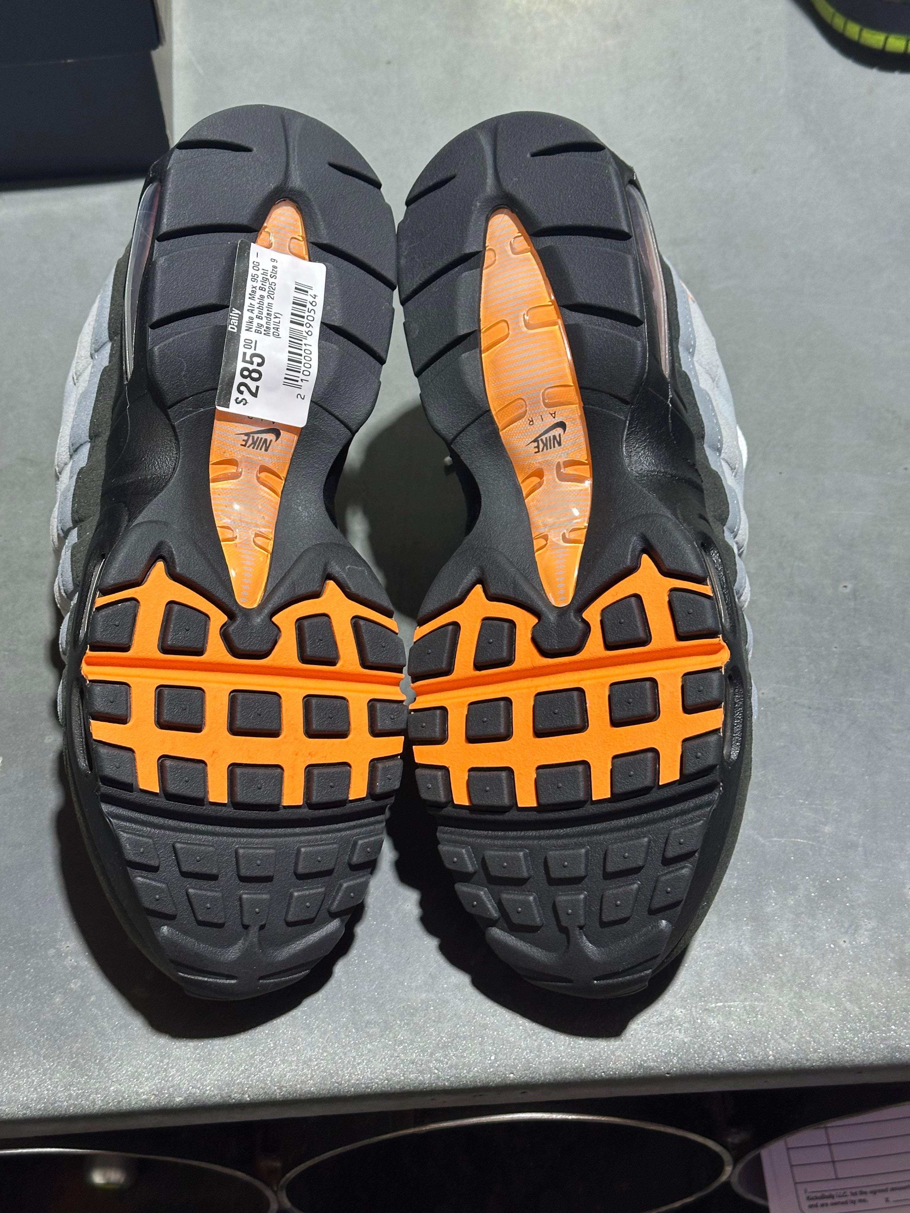 Nike Air Max 95 OG - Big Bubble Bright Mandarin 2025 Size 9