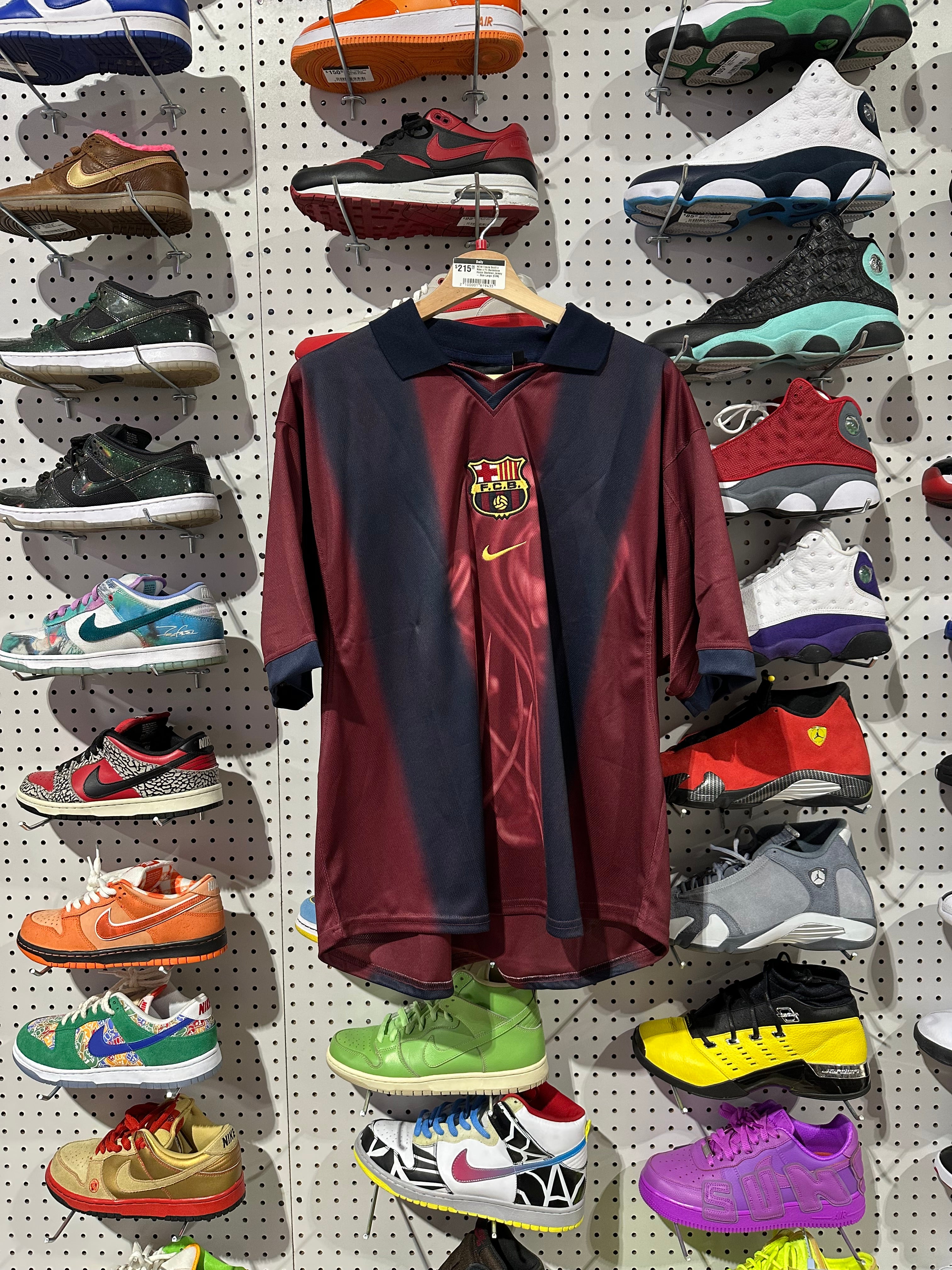 NEW Travis Scott x Nike x FC Barcelona Home Skeleton Jersey - Size Large