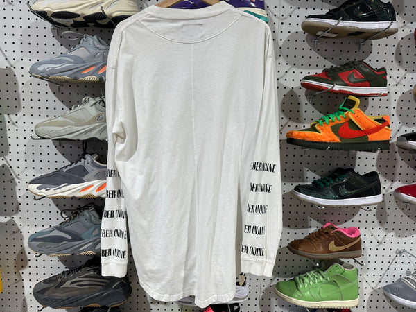 USED Number Nine L/S Tee - White Size Large
