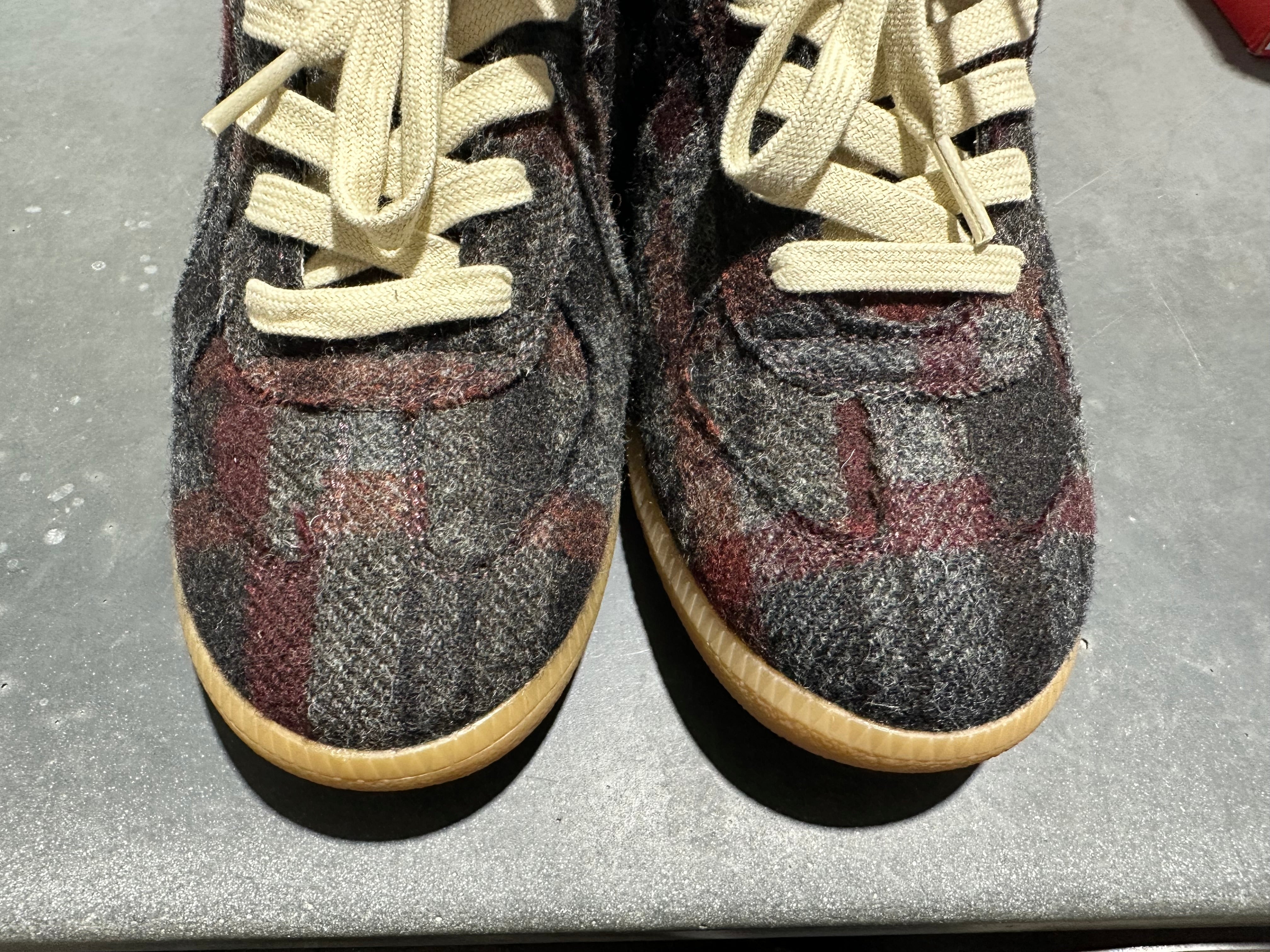 Maison Margiela Recicla Replica Sneakers - Grey Plaid Size 41UE/8US