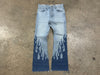 NEW Gallery Department Flame Flared Denim - Blue Size 31
