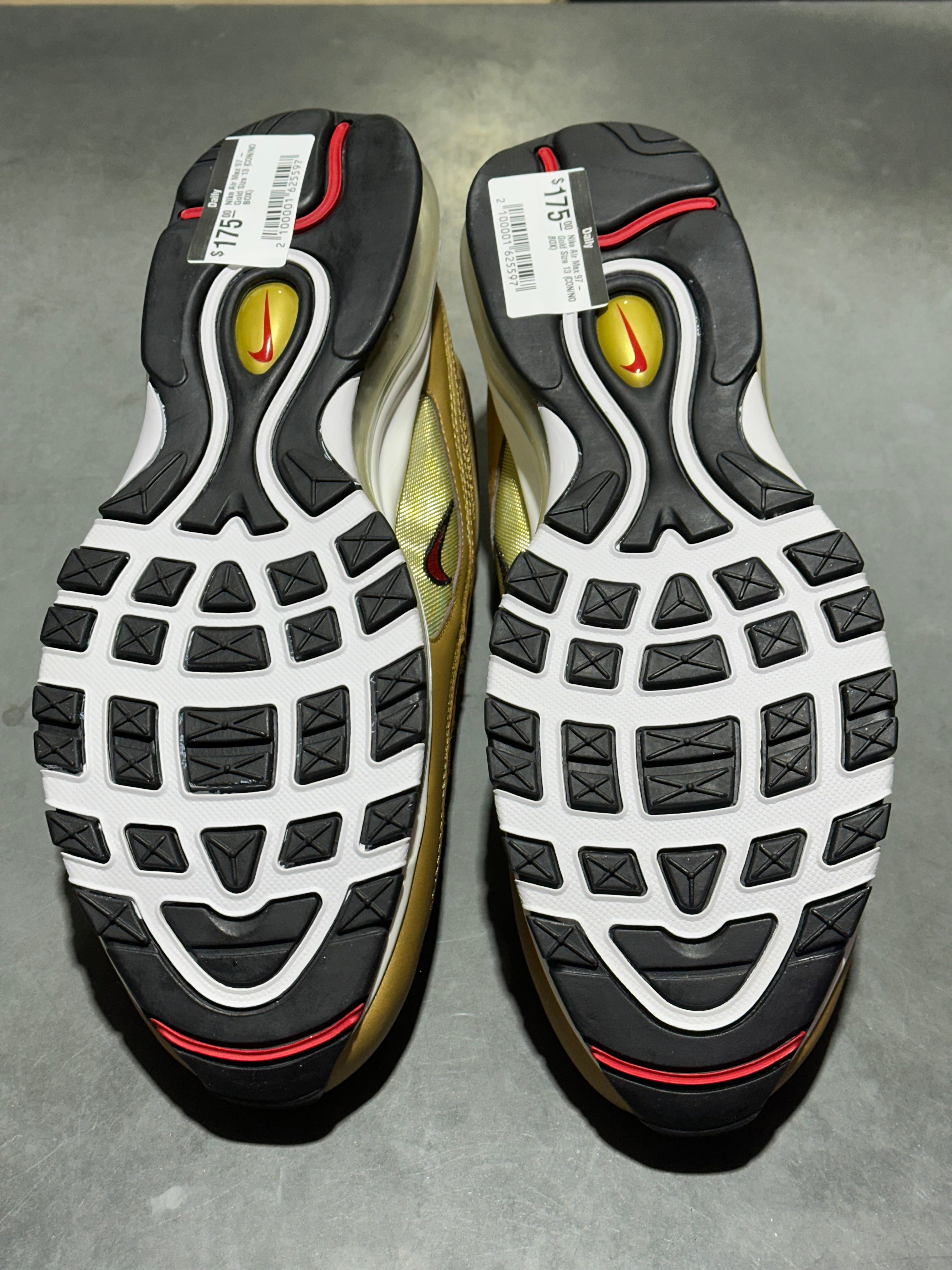 Nike Air Max 97 - Gold Size 13