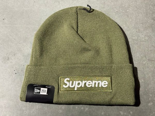 NEW Supreme FW25 Box Logo Beanie - Olive