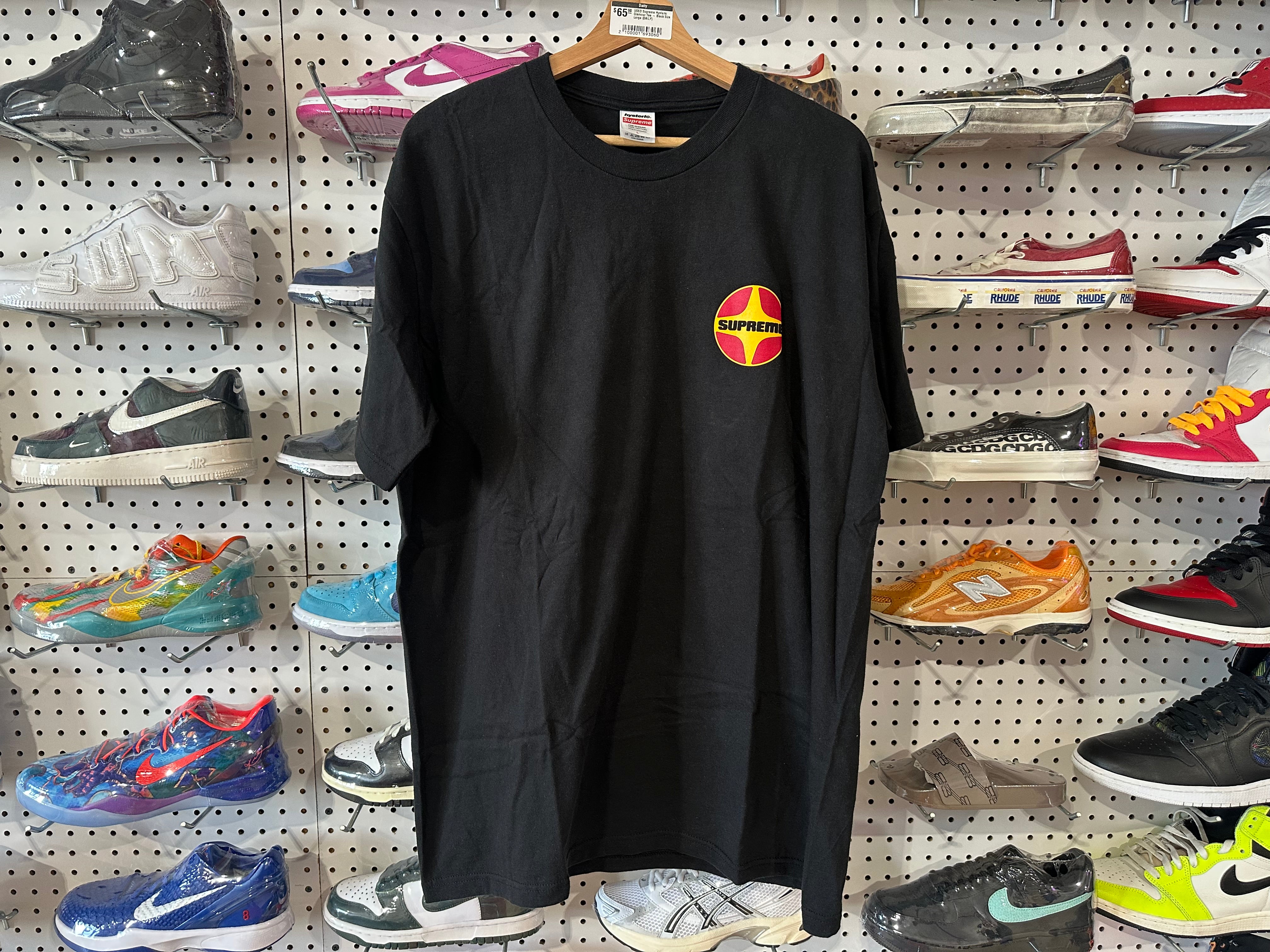 USED Supreme Hysteric Glamour Tee - Black Size Large