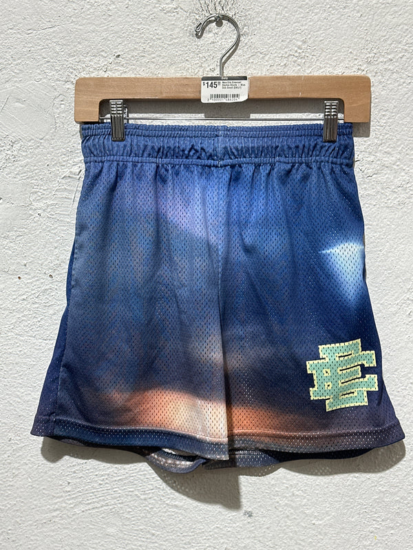 NEW Eric Emanuel Skyline Shorts - Blue Size Small