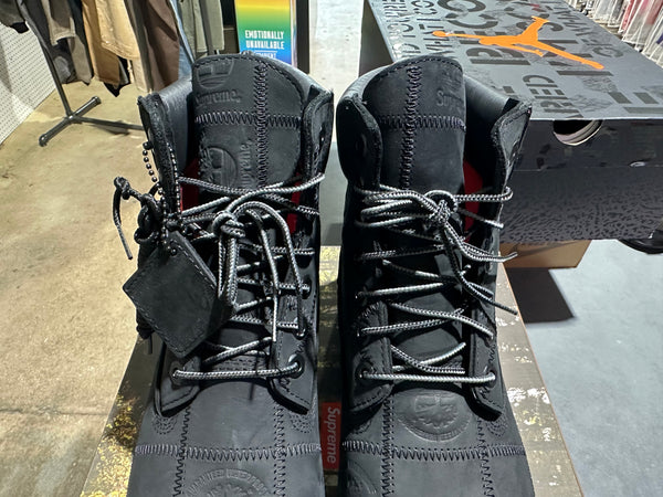 Timberland x Supreme Patchwork Premium Mid Lace WP Boot - Black Size 9