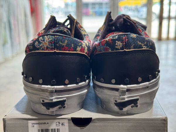 Vans OTW Old Skool 36 Vibram -Floral Rivets Black Size 12