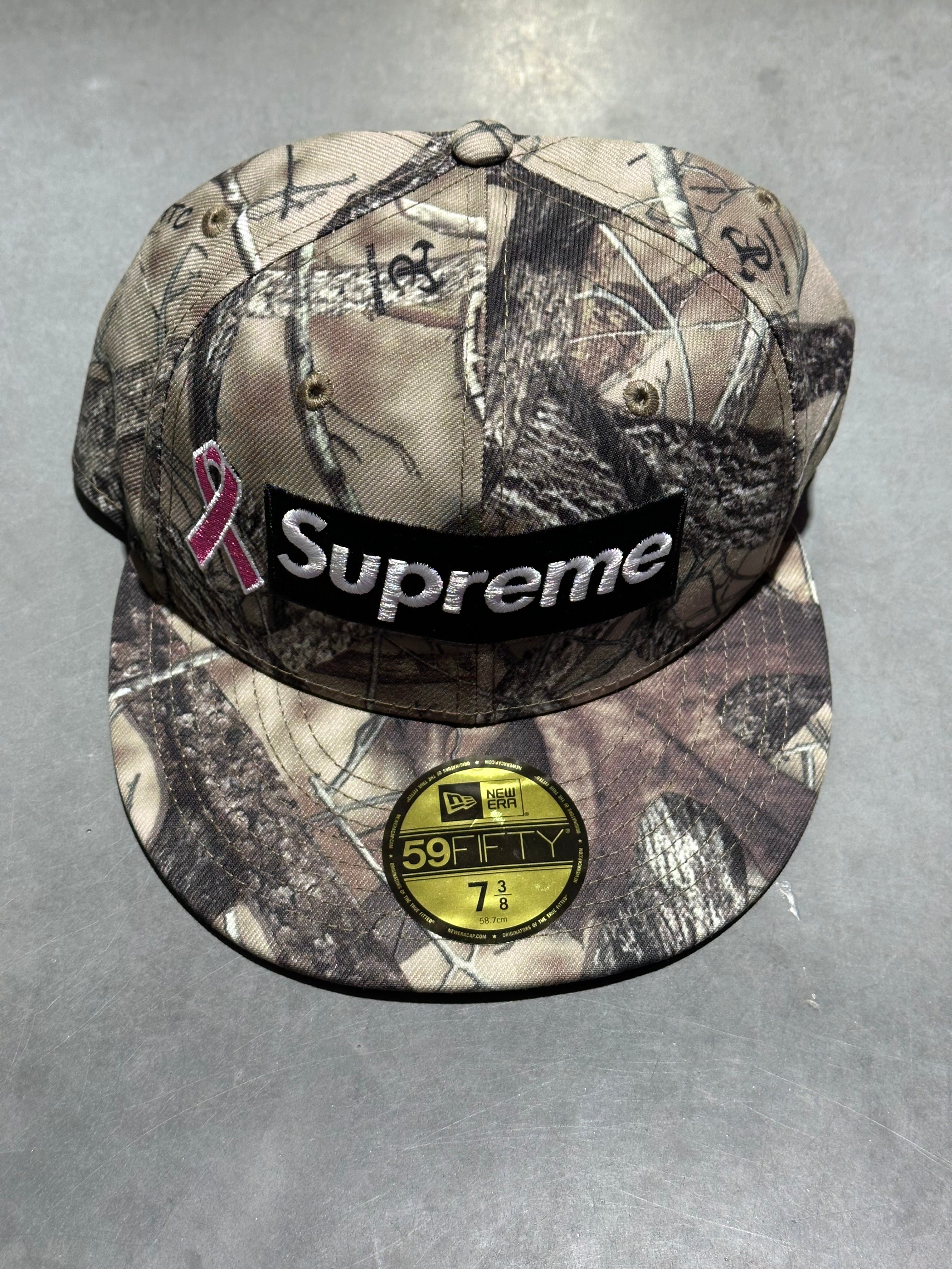 NEW Supreme Breast Cancer Bogo Fitted - Camo Size 7 3/8