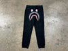 USED BAPE ABC Camo Shark Sweat Pants - Black Size Small
