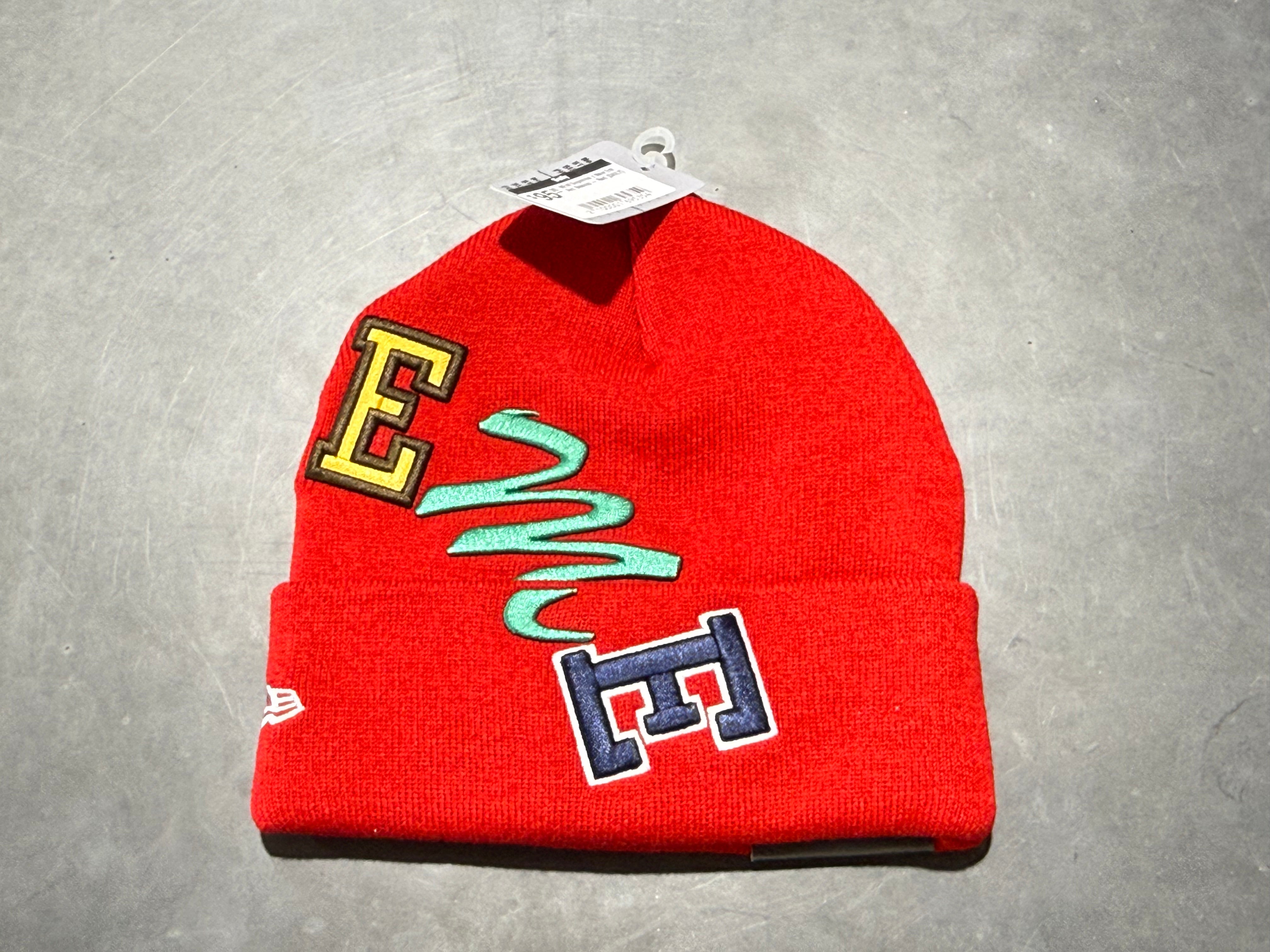 NEW Supreme x New Era Arc Beanie - Red