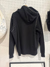 USED Supreme Studded Hooded Sweatshirt FW18 - Black Size Medium