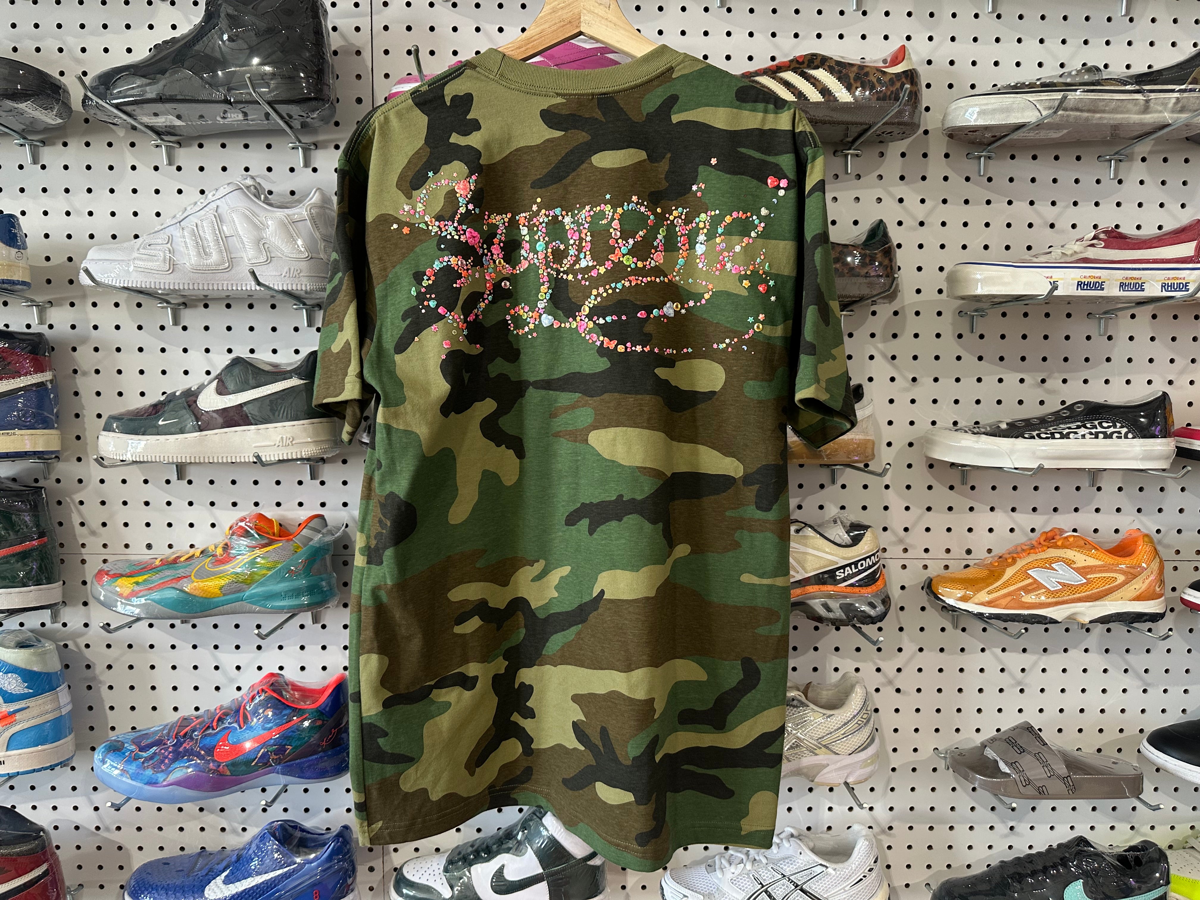 NEW Supreme Gems Tee - Camo Size Medium
