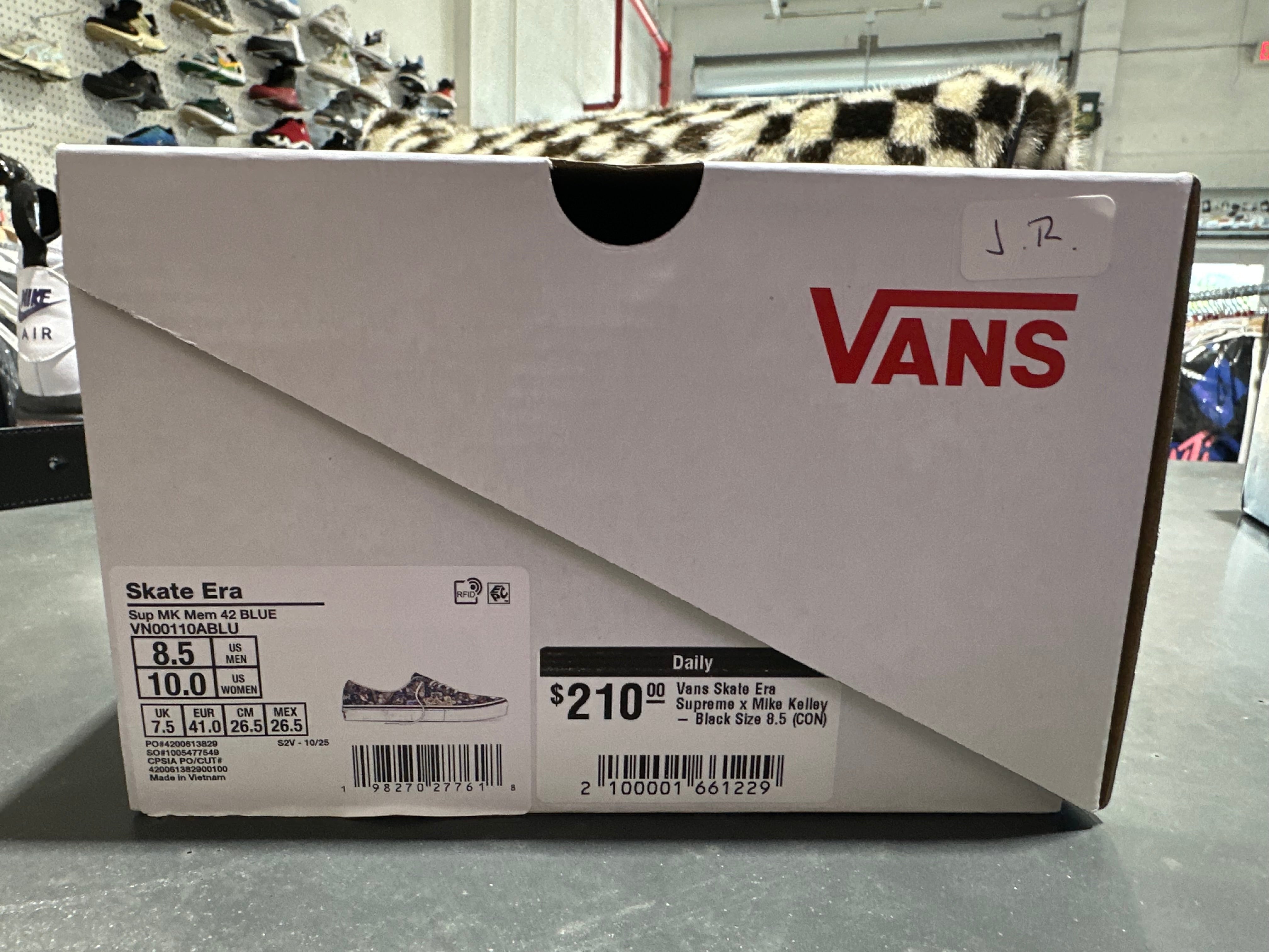 Vans Skate Era Supreme x Mike Kelley - Black Size 8.5