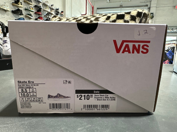 Vans Skate Era Supreme x Mike Kelley - Black Size 8.5