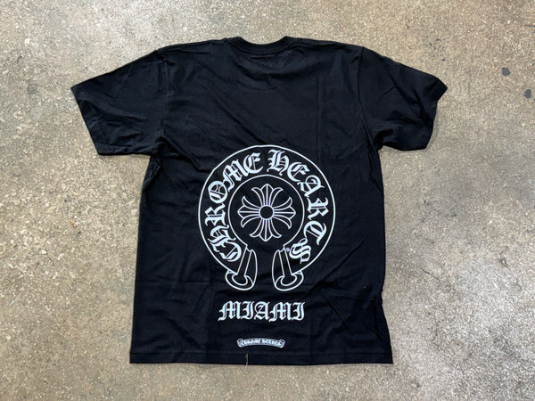 NEW Chrome Hearts Miami Tee - Black Size Large