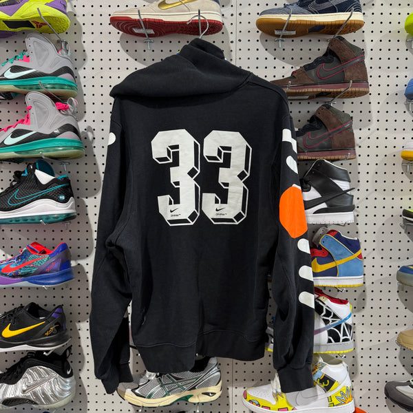 USED Nike x Off White x Virgil Hoodie - Black Size Large