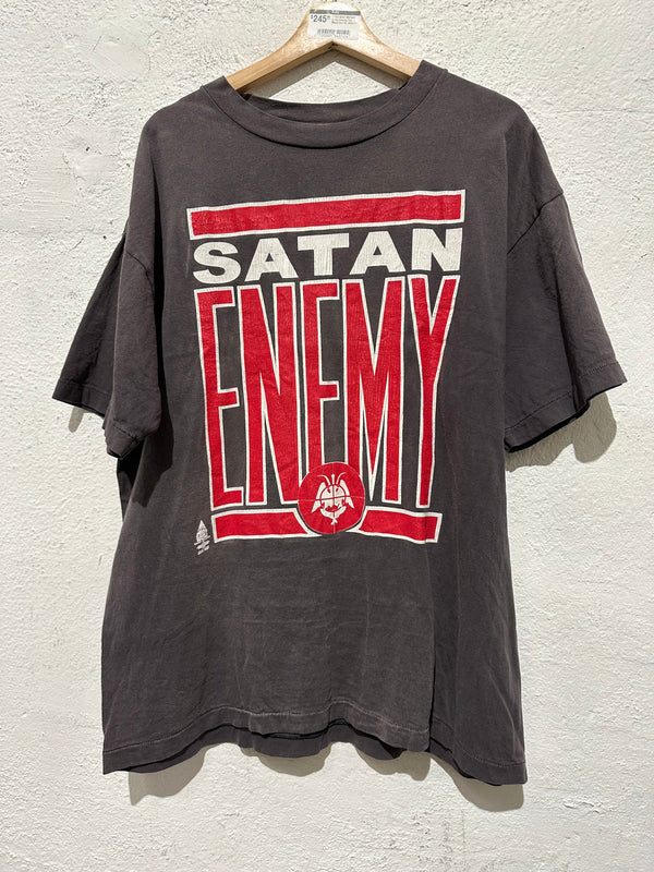 USED Saint Michael Satan Enemy Tee - Black Size XL