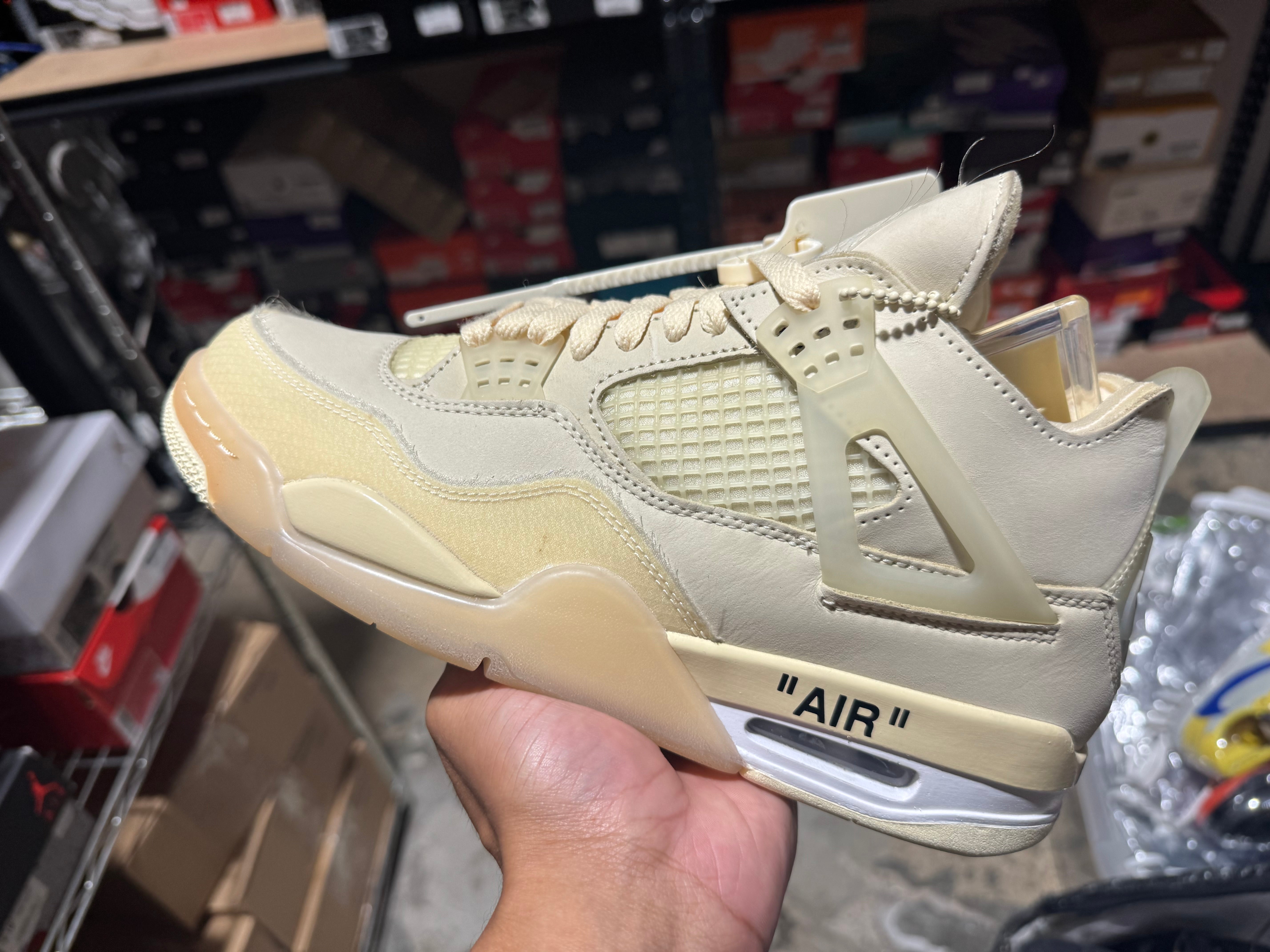 WMNS Air Jordan 4 Retro- Off-White Sail Size 10W/8.5M