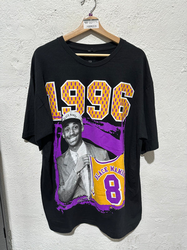 1996 Kobe Bryant Rookie Draft Tee - Black Size XXL