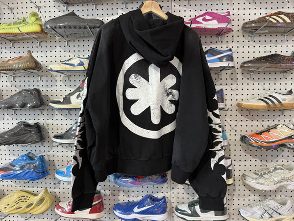 NEW Lost Shadows Zip Up Hoodie - Black Size Large