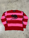 NEW Stray Rats x Marc Jacob The Grunge Sweater - Red/Pink Size Large