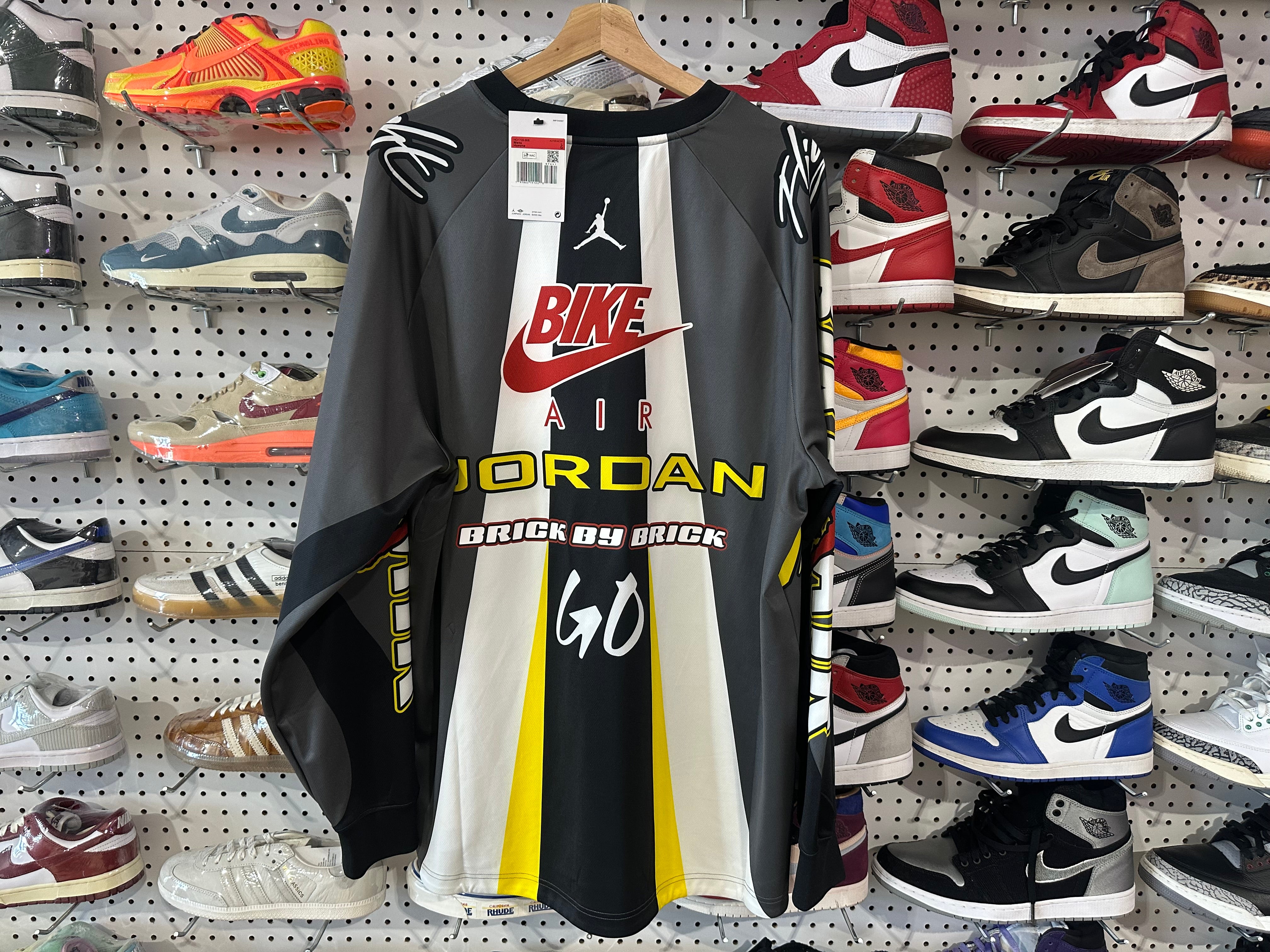 NEW Jordan x Nigel Sylvester Bmx Jersey - Iron Grey Size Large