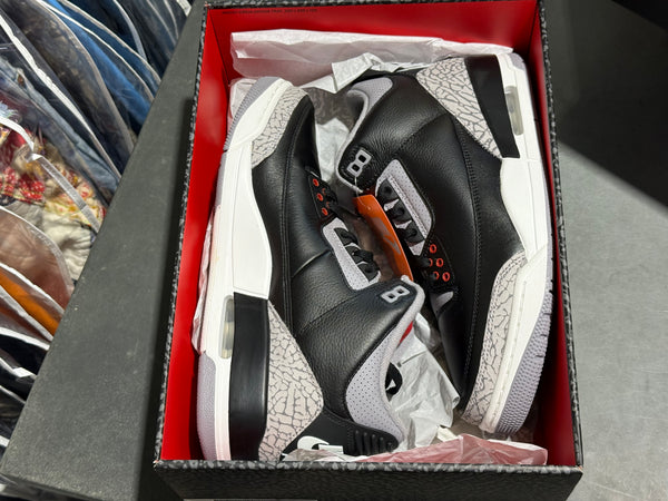 Air Jordan 3 Retro - Black Cement Size 9