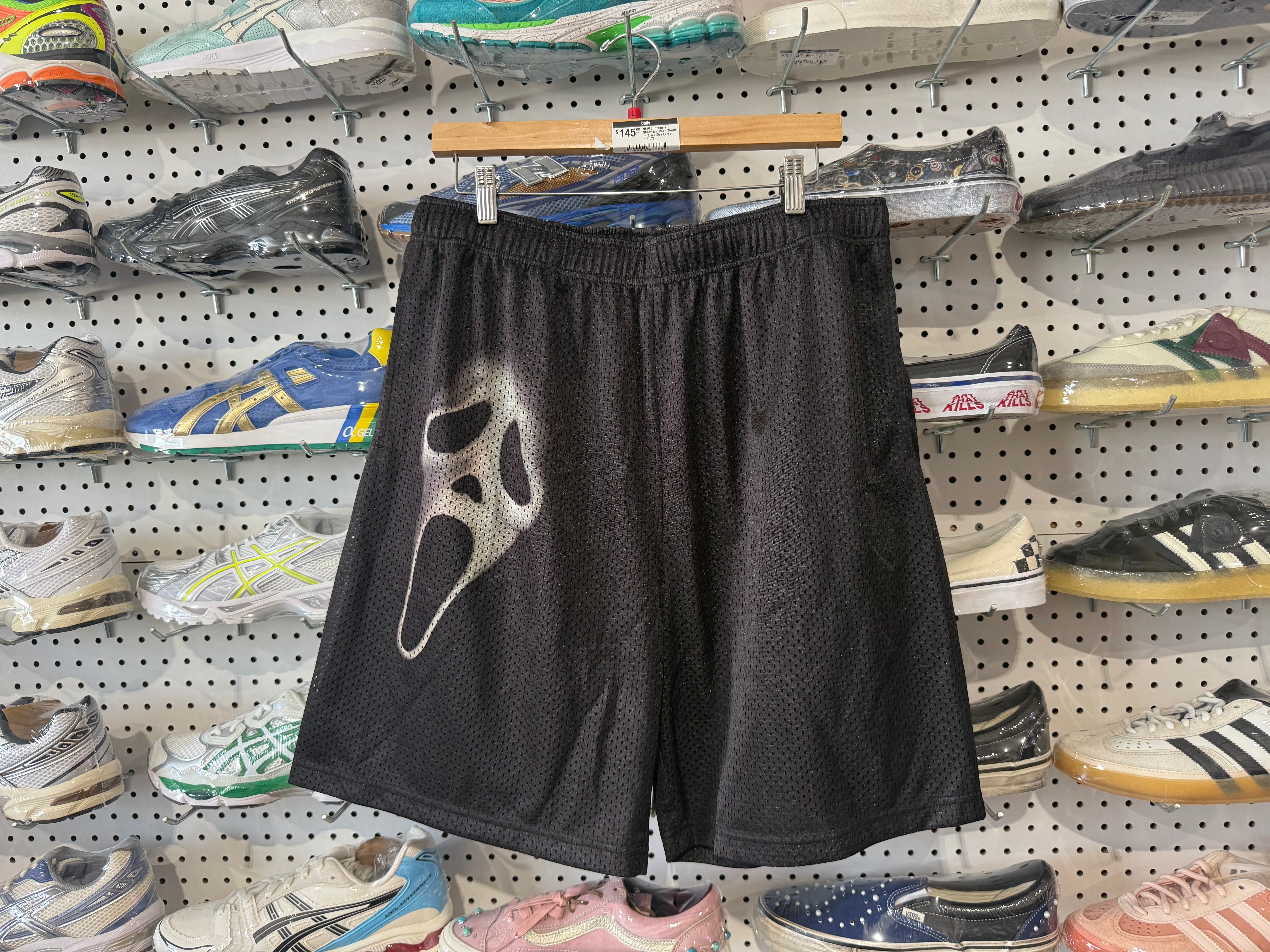 NEW Supreme x Ghostface Mesh Shorts - Black Size Large