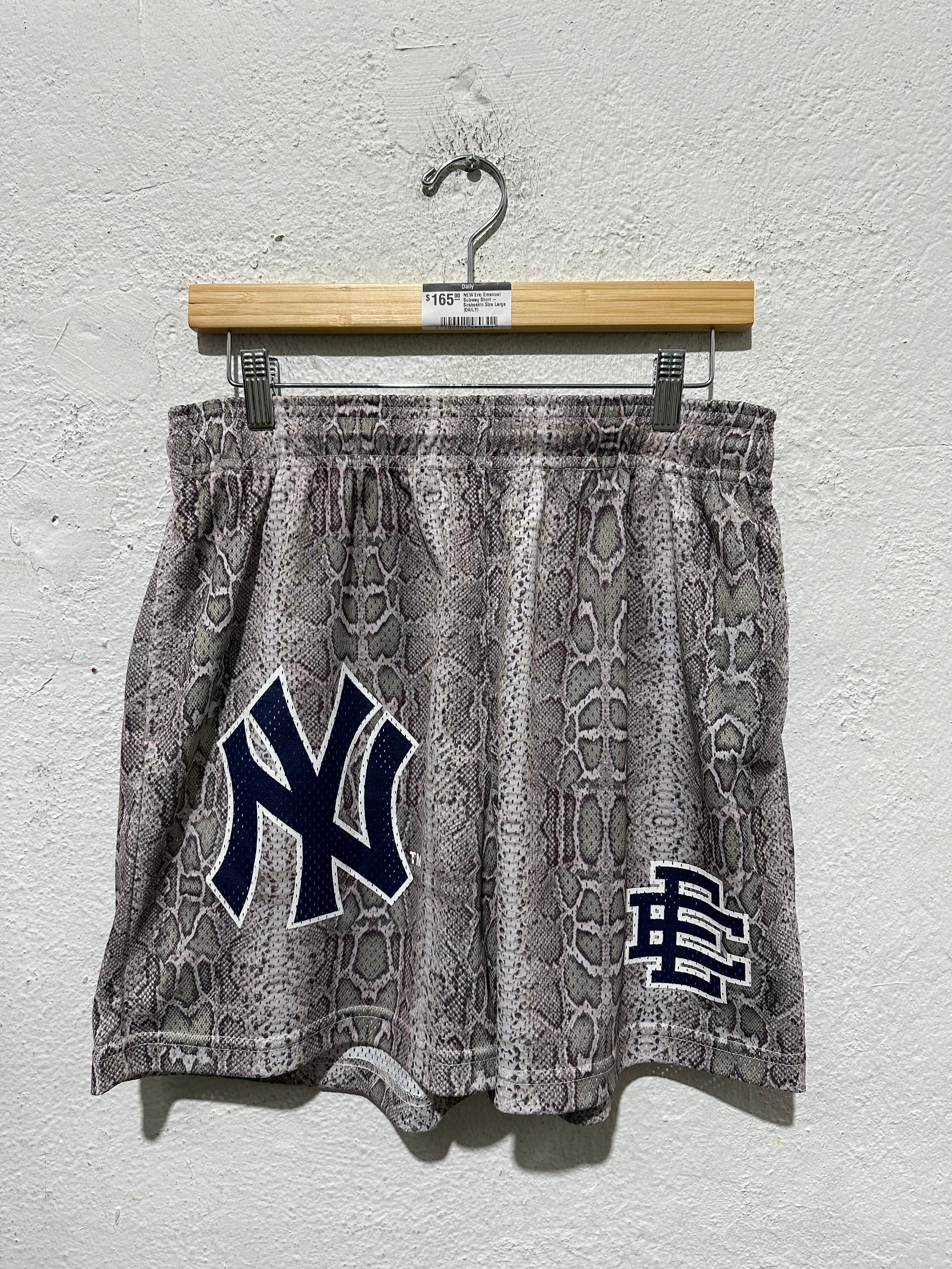 NEW Eric Emanuel Subway Short - Snakeskin Size Large