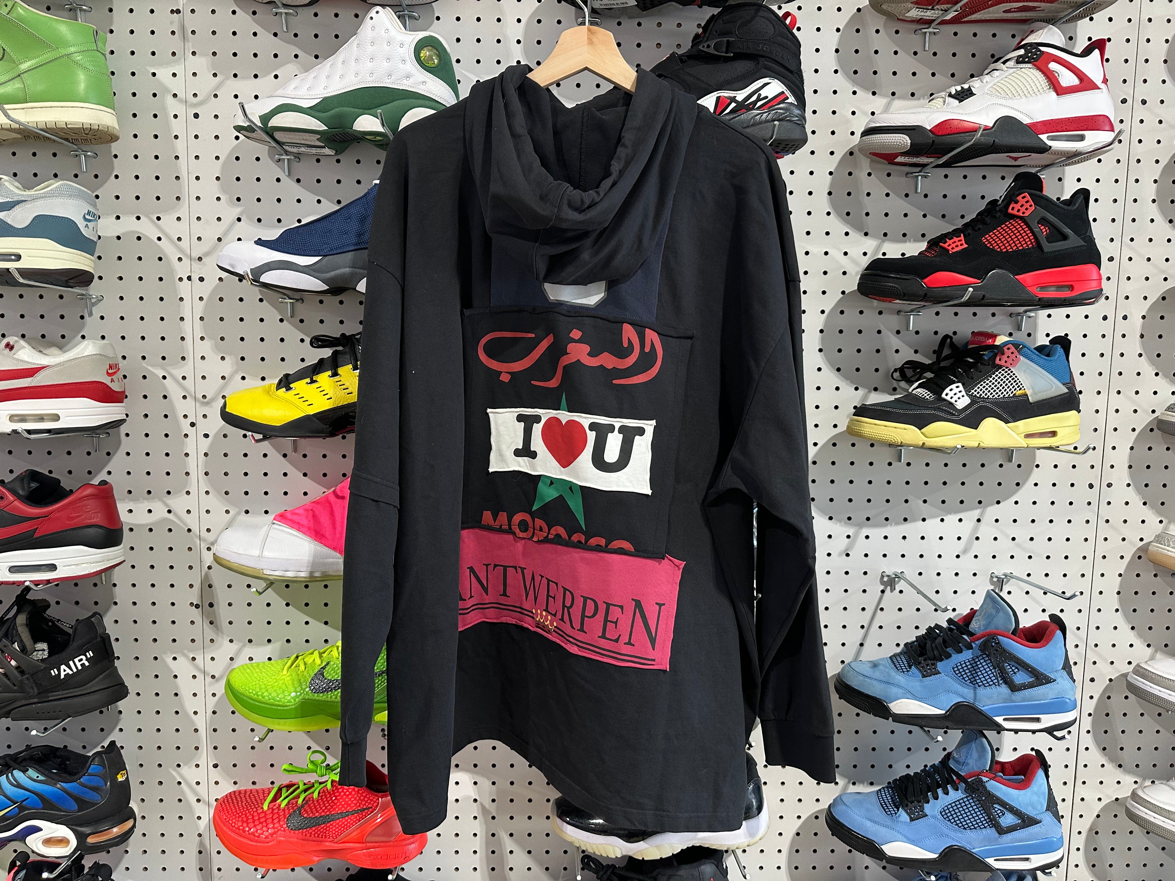 Used Vetements Patch Hoodie - Black Size Small