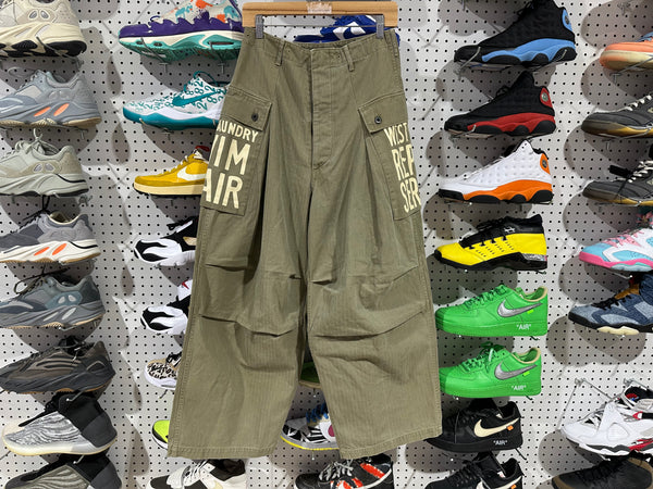 NEW Kapital Herringbone Jumbo Monkey Pants - Khaki Size 2/Medium