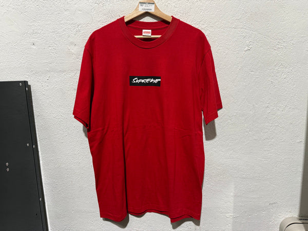 NEW Supreme Futura Box Logo Tee - Red Size Large