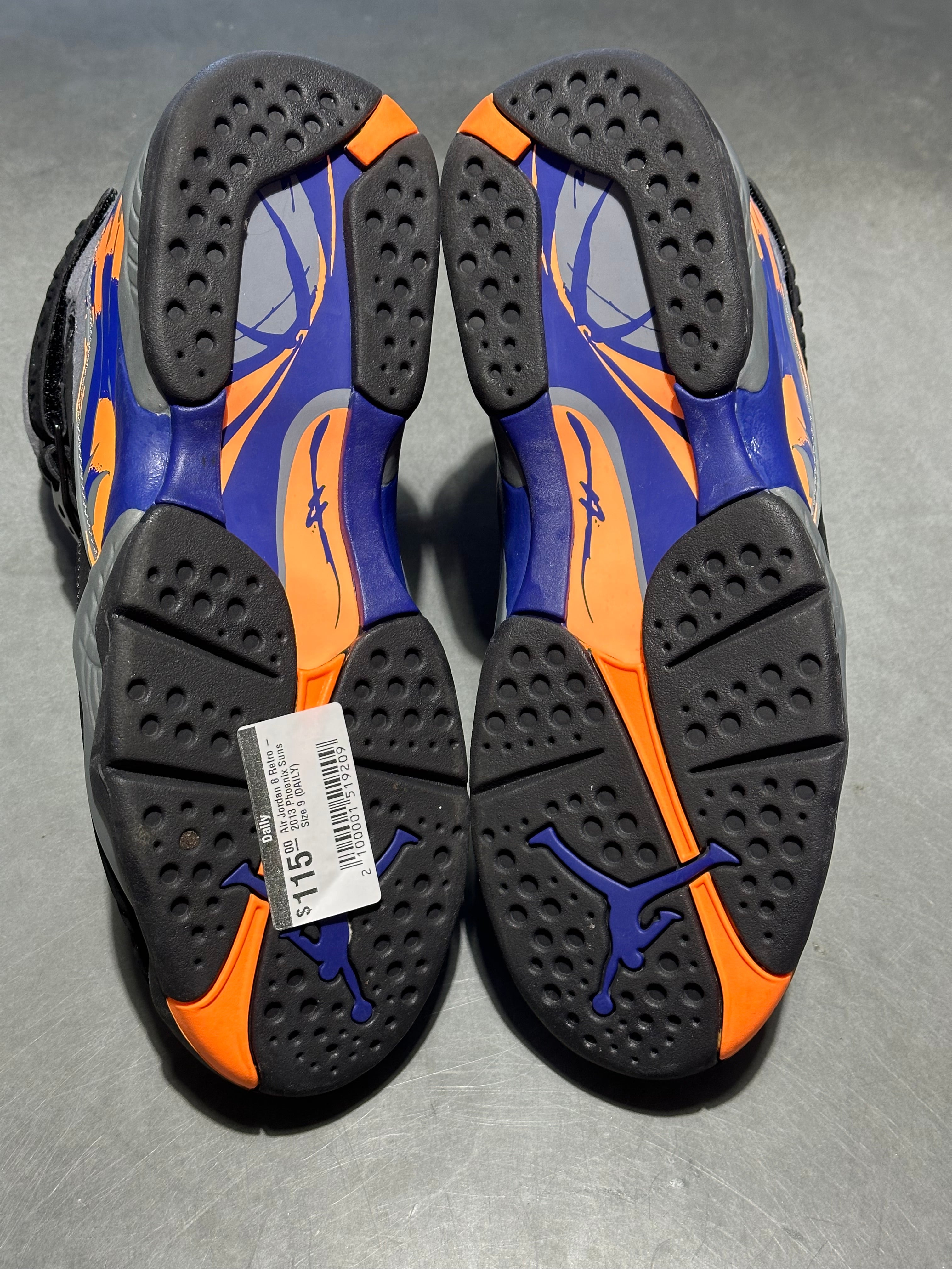 Air Jordan 8 Retro - 2013 Phoenix Suns Size 9