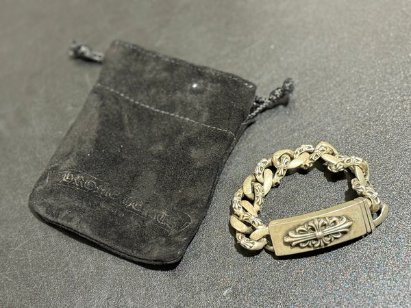 NEW Chrome Hearts Fancy Floral Cross Bracelet
