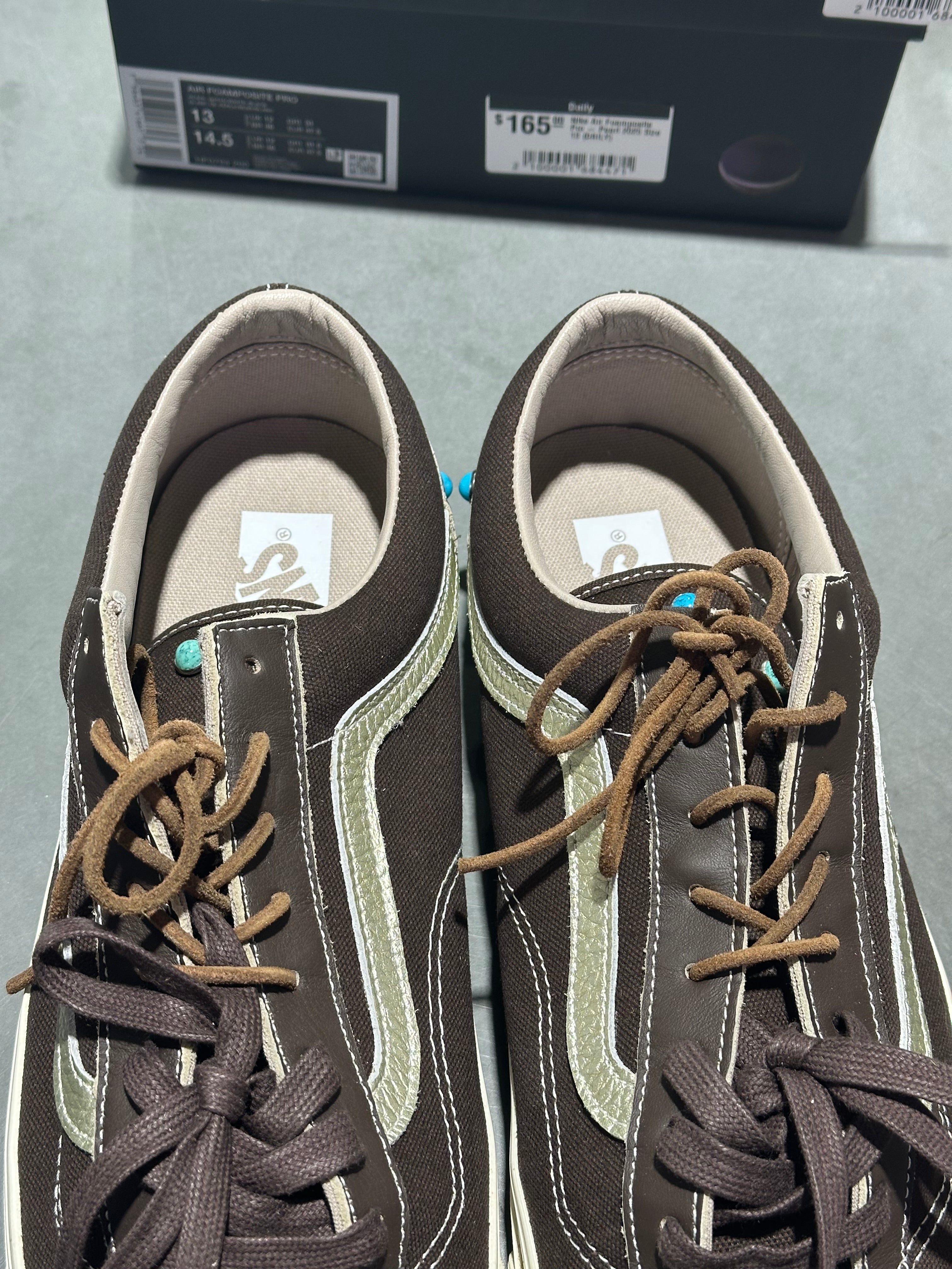 Vans Premium Old Skool Gemstone - Brown Mushroom Size 13