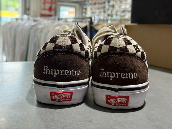 Vans Old Skool Supreme Swarovski - Brown Size 11