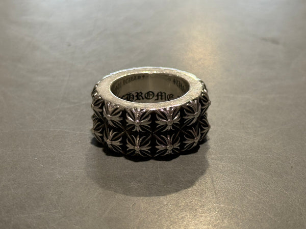 USED Chrome Hearts Pete Punk Double Ring Size 7.5